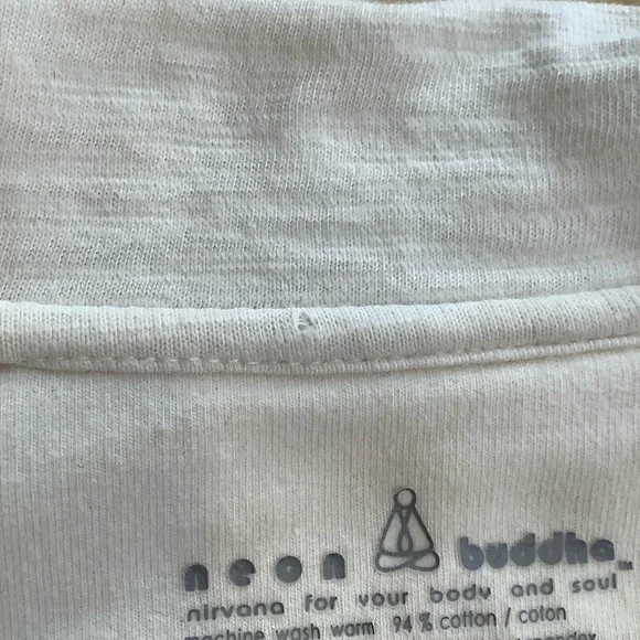 NEON BUDDHA Cream Ruffle Cardigan Ornamental Buttons Size S - Picture 13 of 15